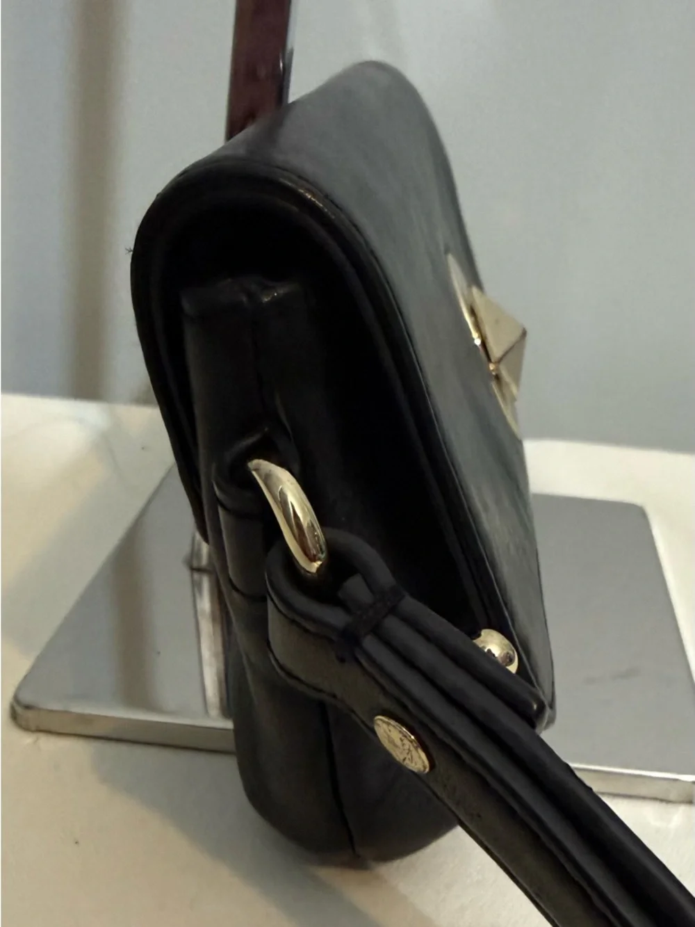 Kate Spade Chrystie Street Evan Clutch Wristlet Black Leather